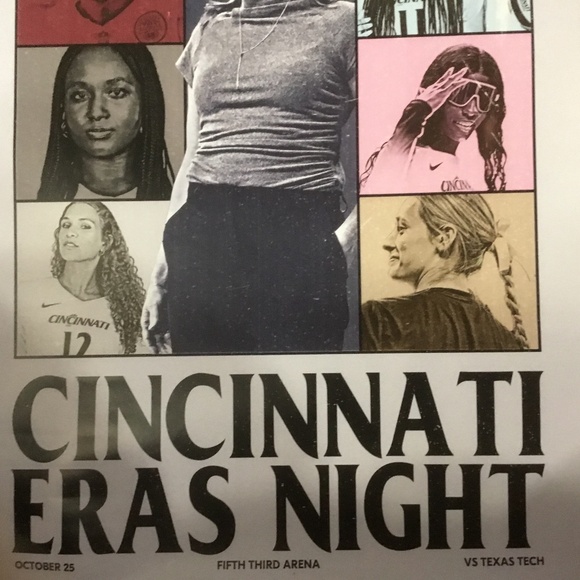 Travis Kelce (Swift ERAS Poster Cincinnati Bearcats Women’s Volleyball) Unique - Picture 4 of 7